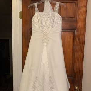 Wedding Gown Princess Cut  labels size 10 altered